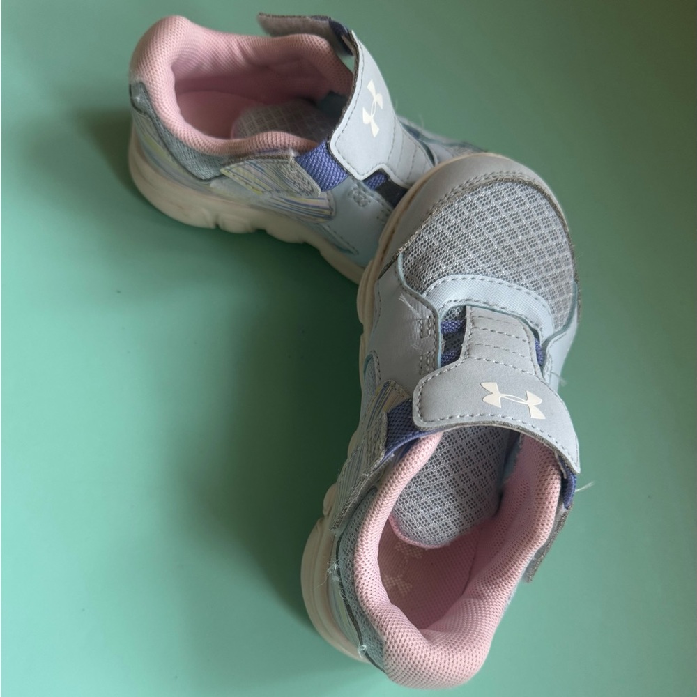 Under Armour Kids' Sneakers in Light Blue and Pink